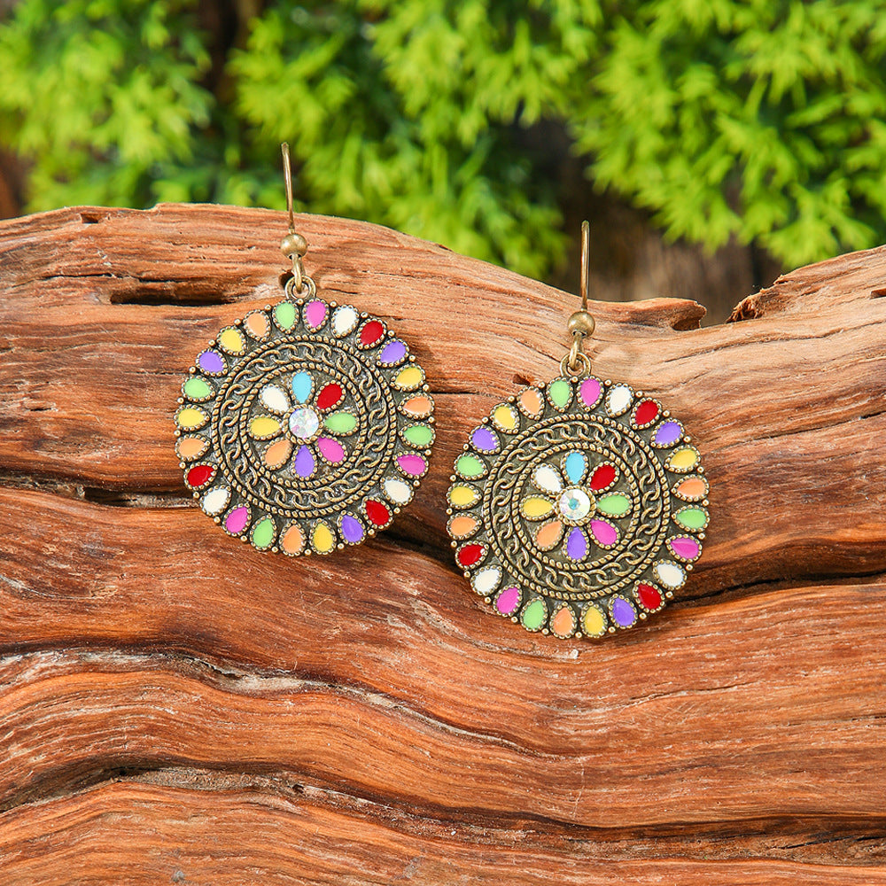 Wholesale Bohemian Tassel Earrings,  Handmade Beaded Alloy Earrings for Seaside Vacations,  Trendy Jewelry Accessory