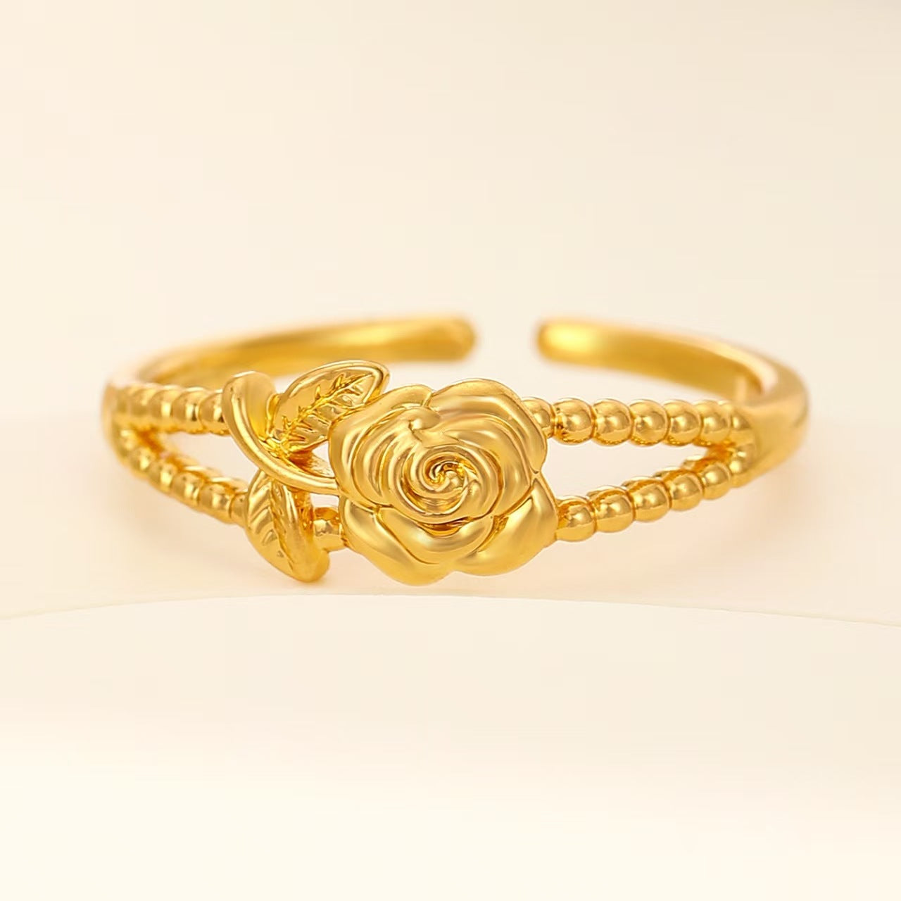 Wholesale Rose Flower Opening Ring