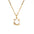 Wholesale  Titanium Steel round zircon necklace 18K gold  simple pendant ladies clavicle chain