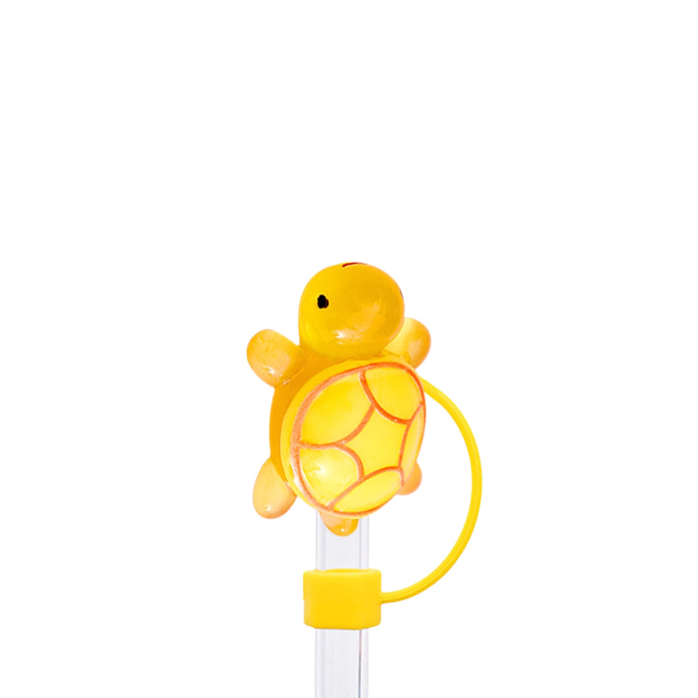 Wholesale 10pcs Luminous Turtle Series 10mm Straw Cover Straw Tube Cap