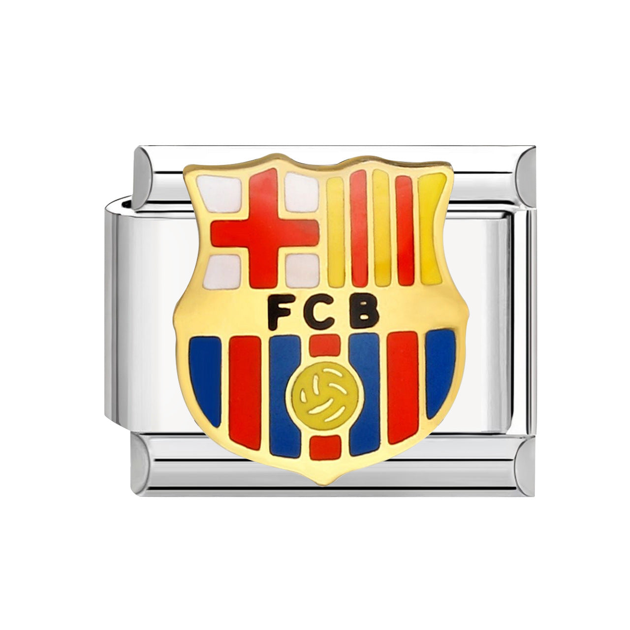 Wholesale Italian Charm Bracelet 9mm DIY Football Series   Creative Stainless Steel Composable Bracelet