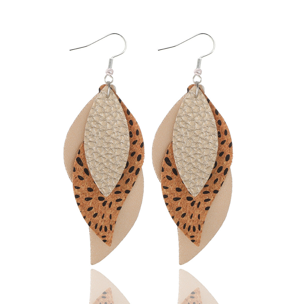 Wholesale Cortex  S-shaped leaves  earrings