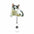 Wholesale Cute Cat Acrylic Retractable Rotating Badge Keychain