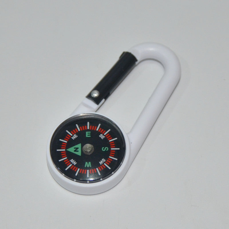 Wholesale Outdoor Plastic Carabiner Compass Hook Multi-function Keychain ACC-KC-KaBiao020