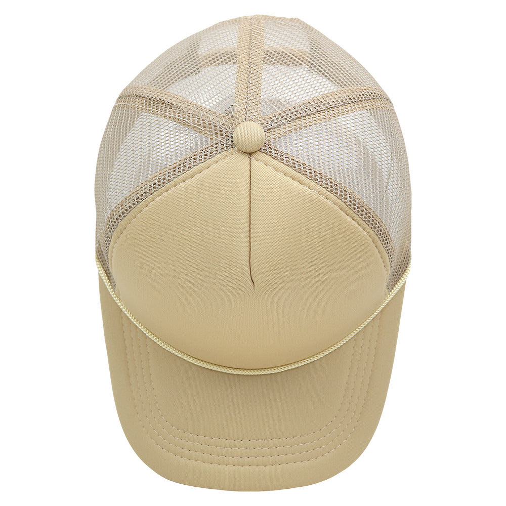 Wholesale DIY Blank Solid Color String Trucker Hat Printed Embroidery Baseball Cap ACC-HT-HaiPu005