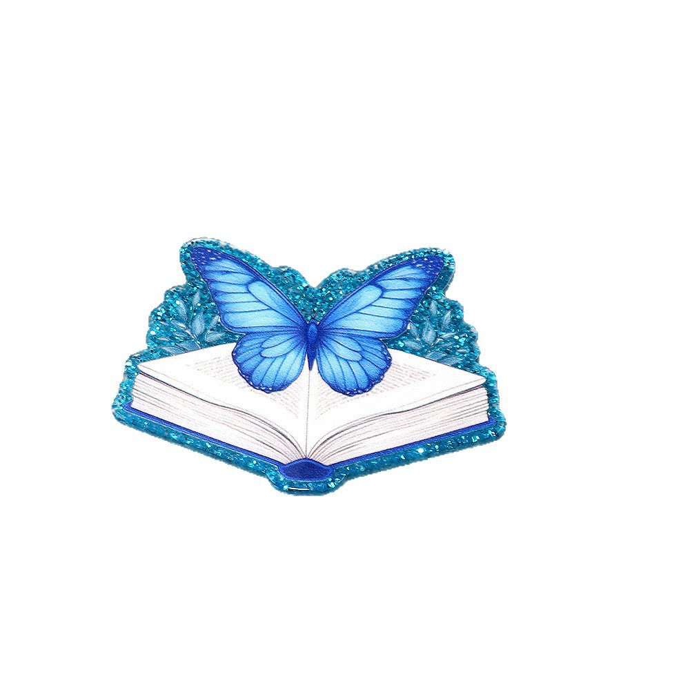 Wholesale 10pcs DIY Flatback Cartoon Pencil Letters Acrylic Flatback Badge Reels Retractable Keychain DIY Accessories