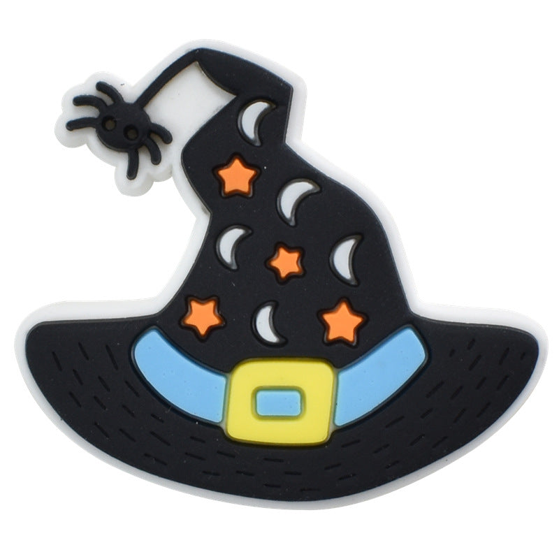 Wholesale Random 100pcs Halloween PVC Soft Rubber Shoe Buckle Decoration ACC-SC-RYY068