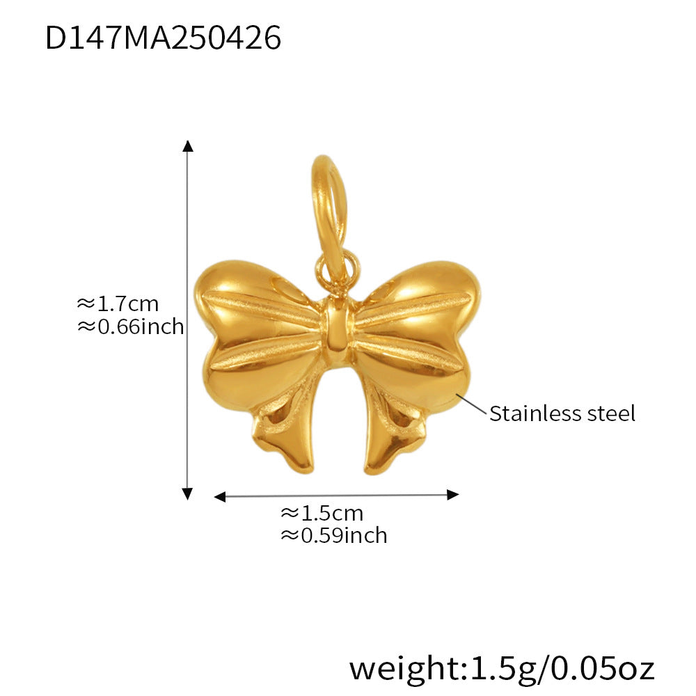 Wholesale Stainless Steel Fashion Love Bow Multi-element Bracelet