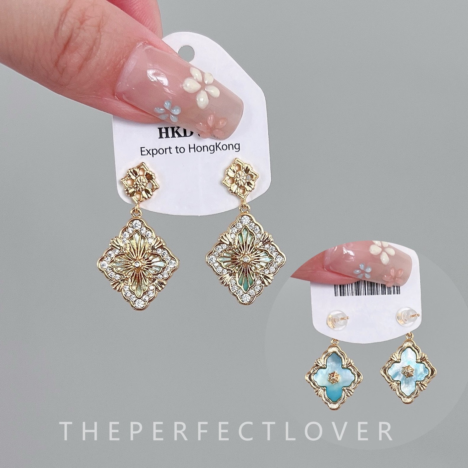 Wholesale Vintage Double Sided Shell Earrings ACC-ES-ZhiRui005