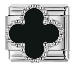 Wholesale Italian Charm Modules Four Leaf Clover for Bracelet Making Jewelry Accessory ACCVIP