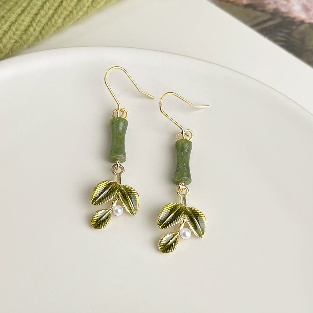 Wholesale  oil drop flower earrings