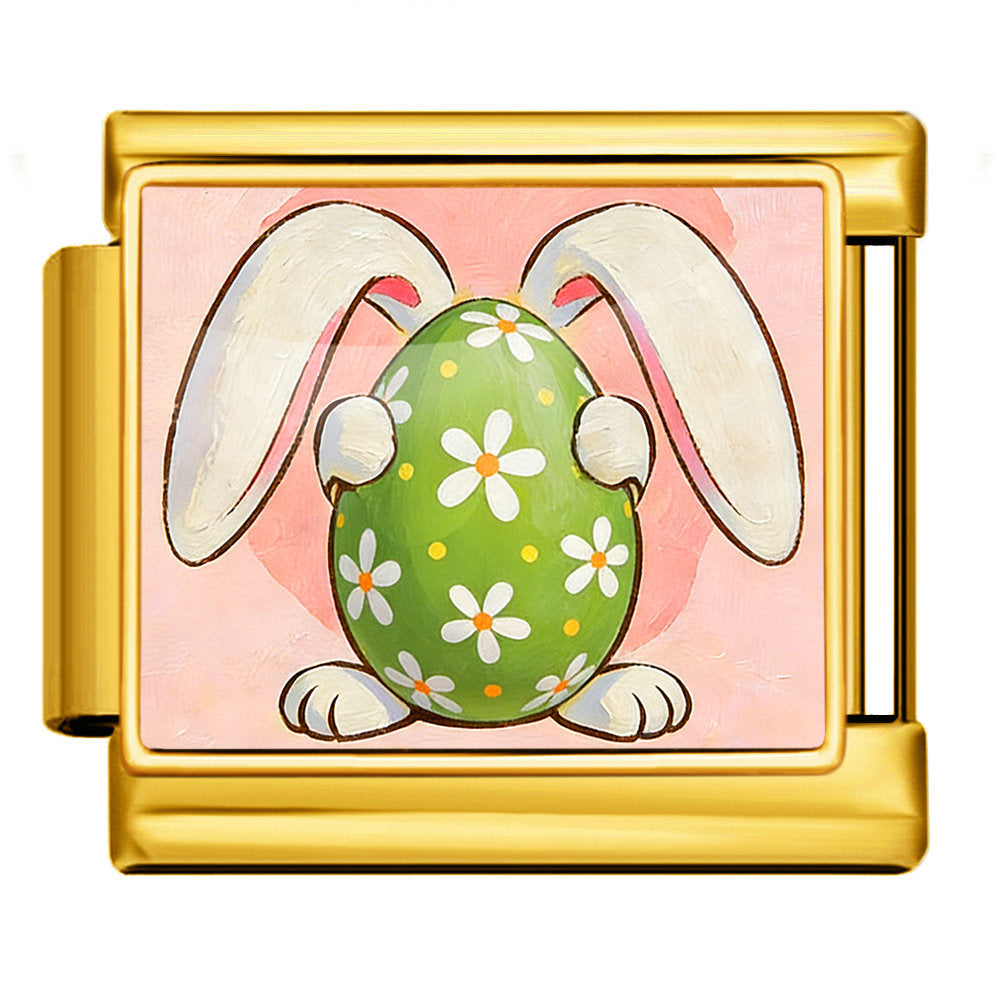 Wholesale Easter Egg Design Stainless Steel Bracelet,  Fashion Accessory for Boutique Resale