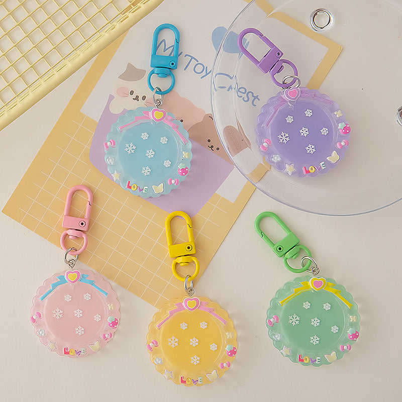 Wholesale Macaron Color Cartoon Luminous Photo Frame Keychain