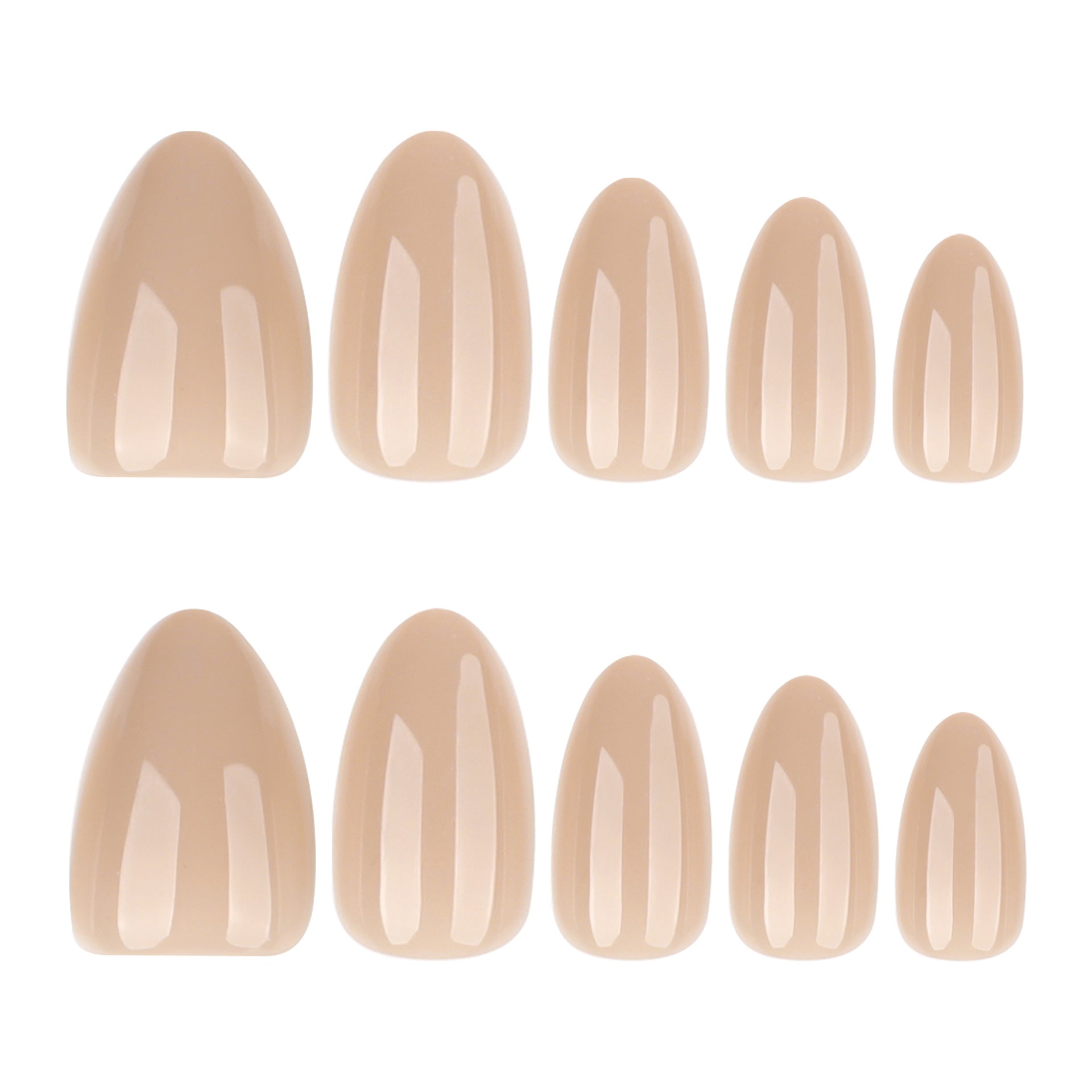 Wholesale 30 Pieces/box Brown solid color Nails Kits Nail Stickers