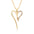 Wholesale love diamond clavicle chain copper plated 18K real gold necklace