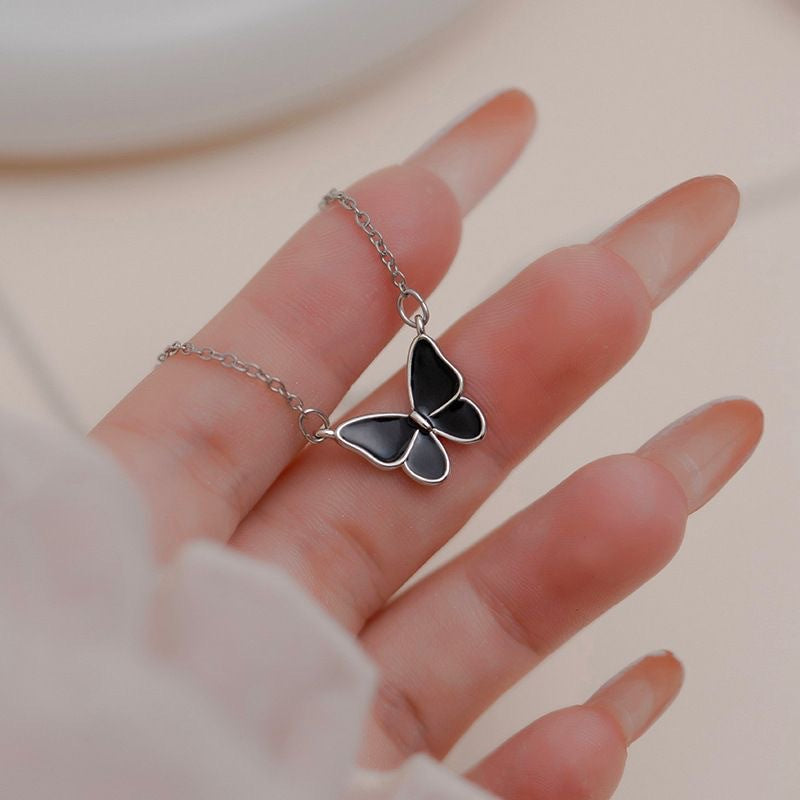 Wholesale Zinc Alloy Butterfly Pendant Necklace,  Trendy Fashion Jewelry Gift for Women