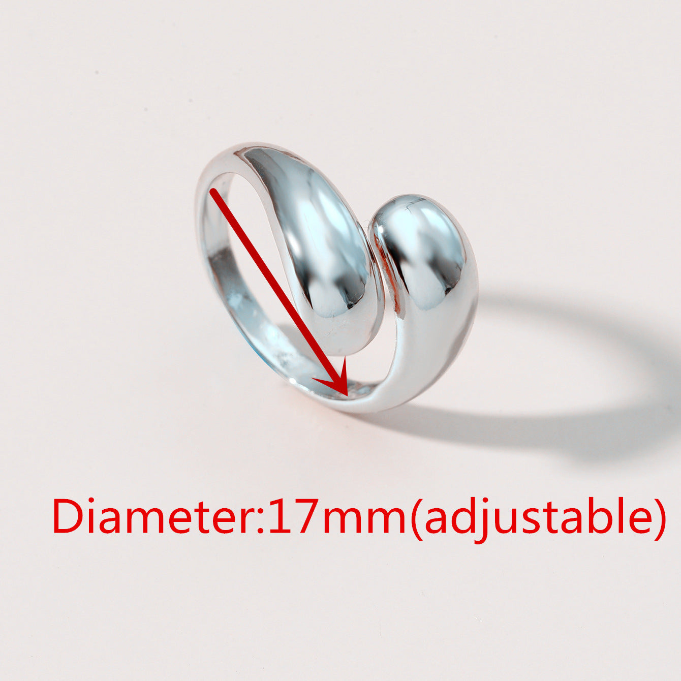 Wholesale Water Drop Gold Plated Open Rings ACC-RS-GouYa001