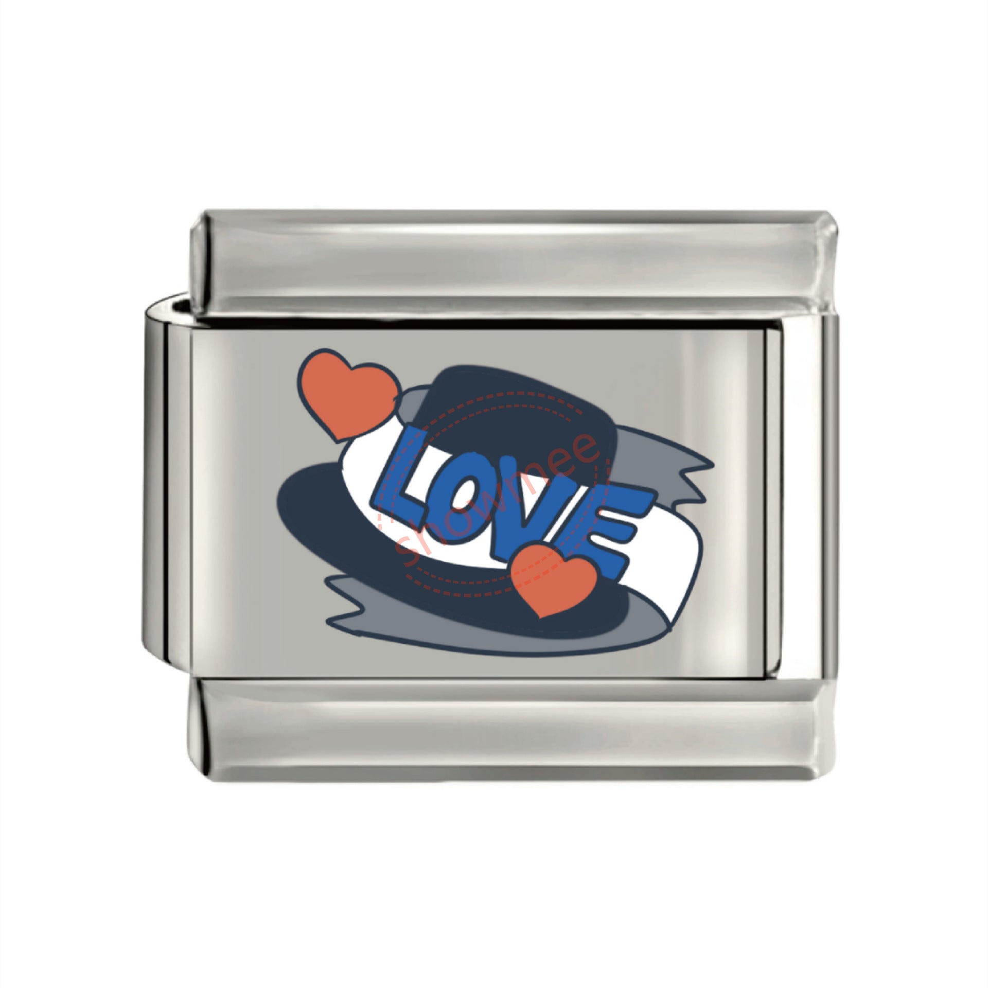 Wholesale 10pcs Italian Charm Bracelet 9mm DIY Splicing Father's Day Elements Titanium Steel Composable Bracelet