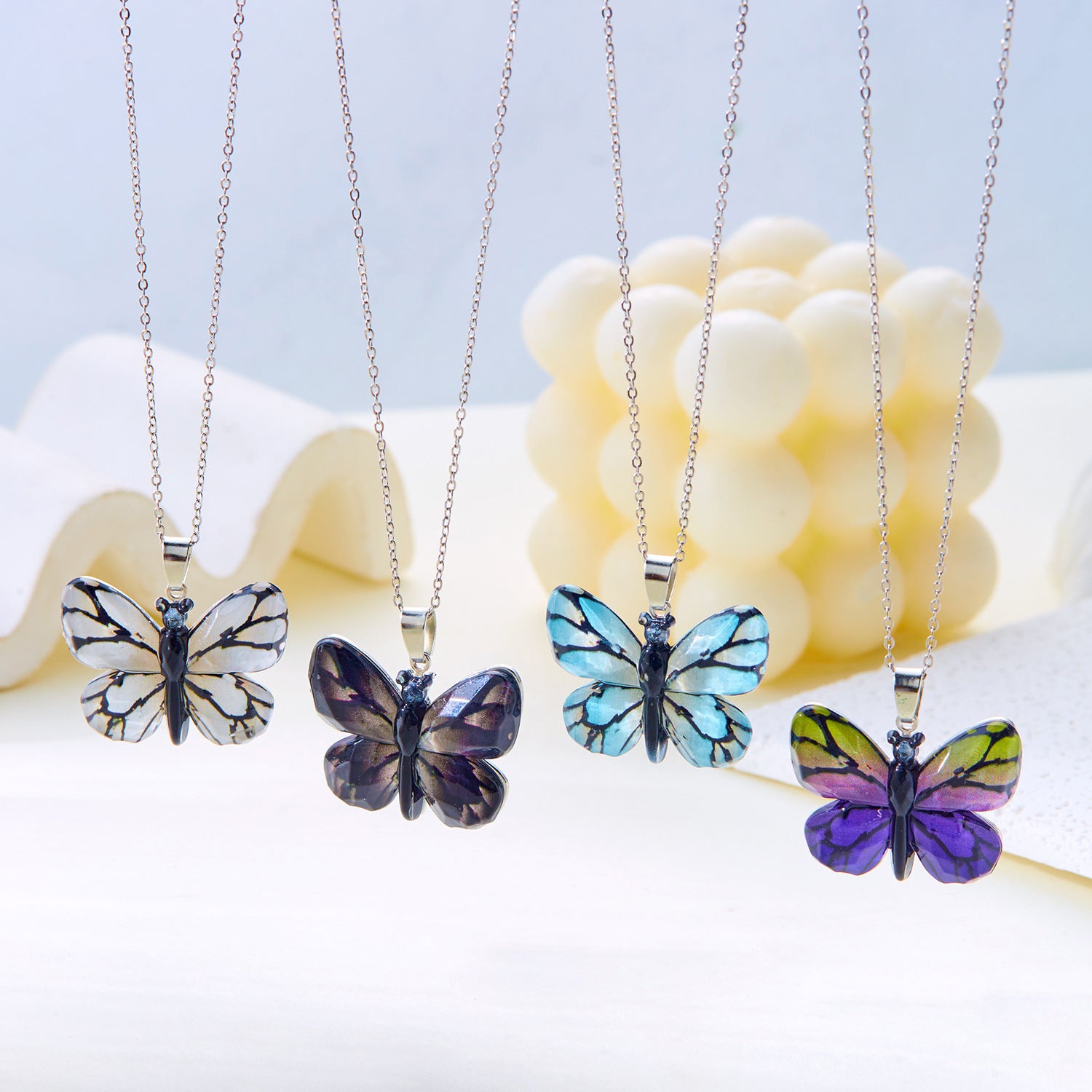 Wholesale  stainless steel butterfly necklace
