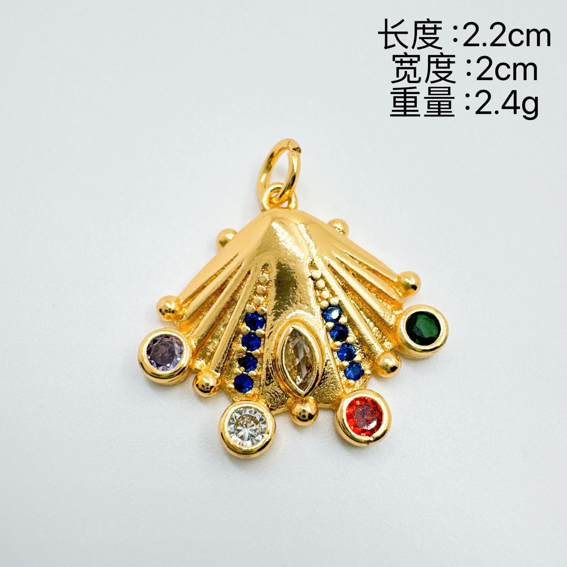 Wholesale Ocean Series Micro-Inlaid Diamond Shell Pendant Necklace,  Copper Gold-Plated Jewelry Accessory for Boutique Resale