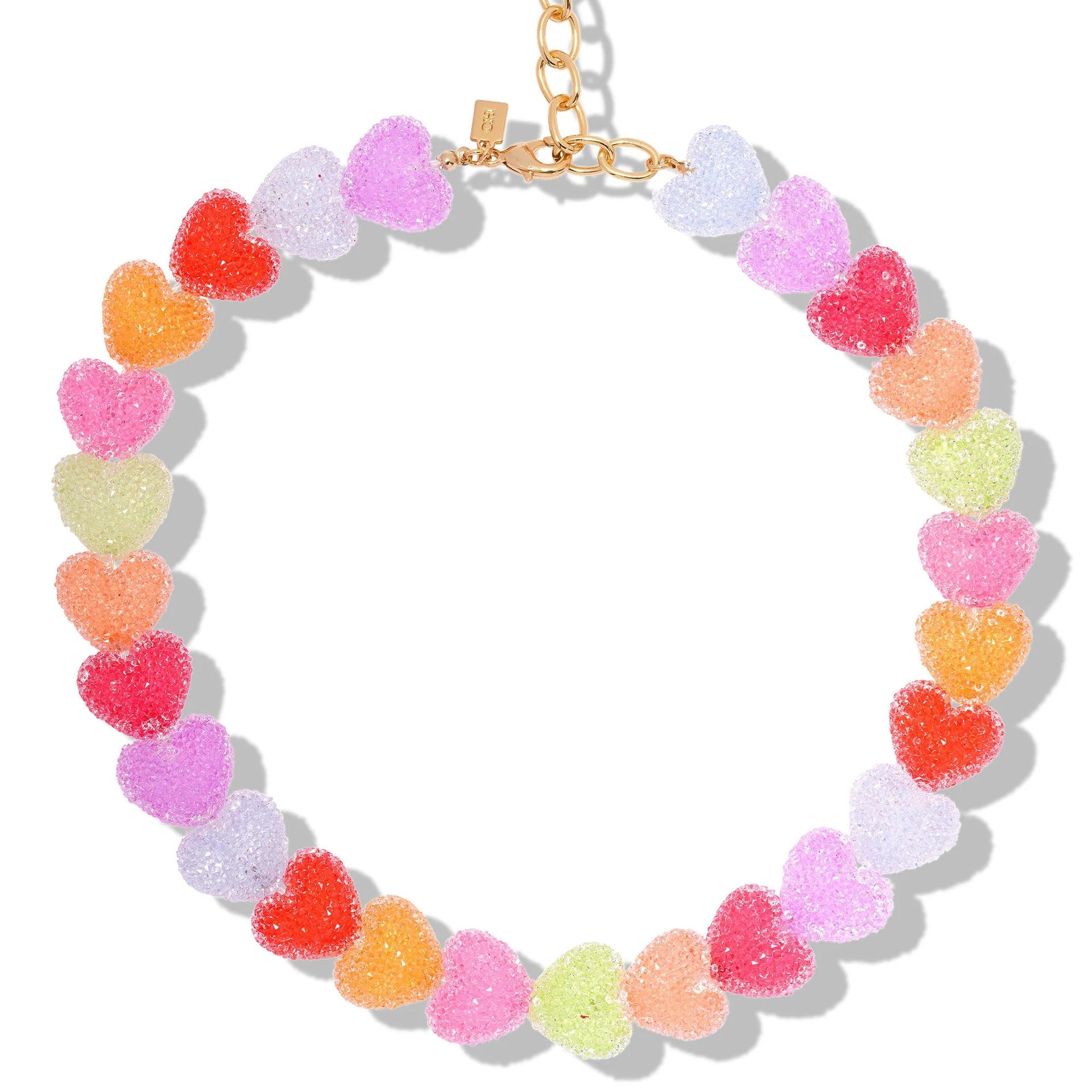 Wholesale color love resin necklace cute candy  jewelry