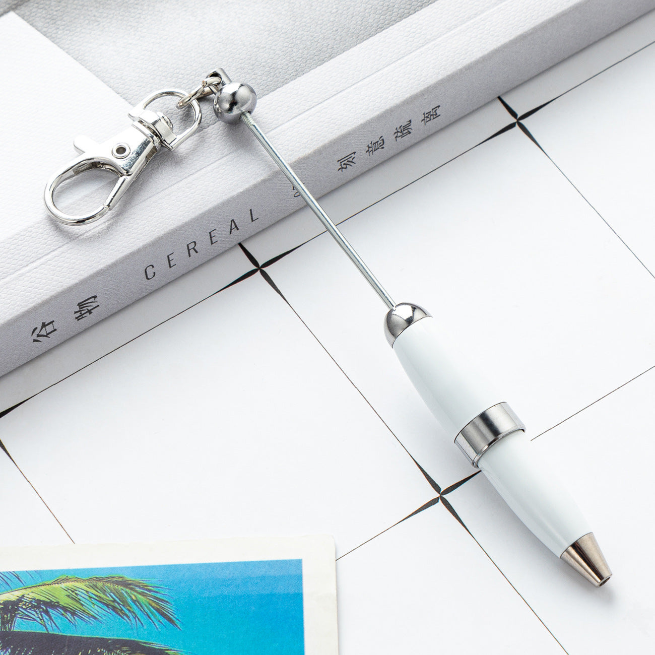 Wholesale Mini Beadable Keychain Pen DIY Beaded Office Supplies Teacher Gifts ACC-PN-Huah008