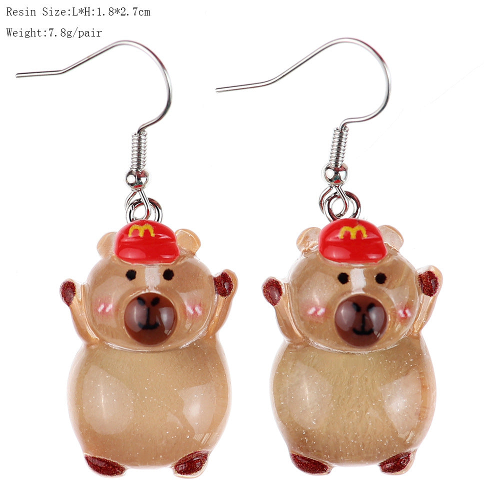 Wholesale  Cute Cartoon Luminous  Earrings