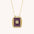 Wholesale  Square Brand Bohemian Art Retro Style Tarot Necklace