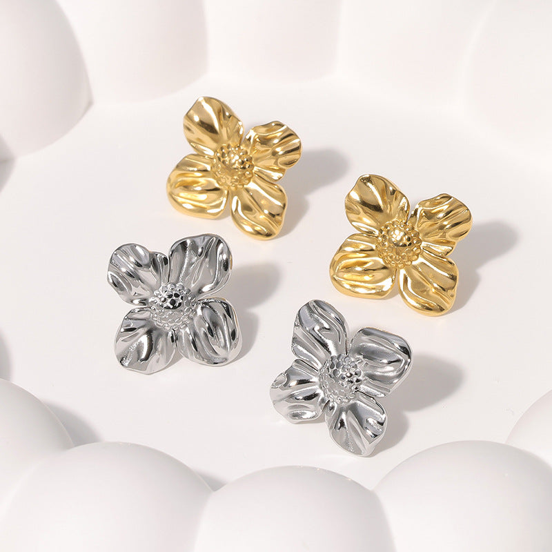 Wholesale Metal Stainless Steel Earrings Ear Studs ACC-ES-Manguo001