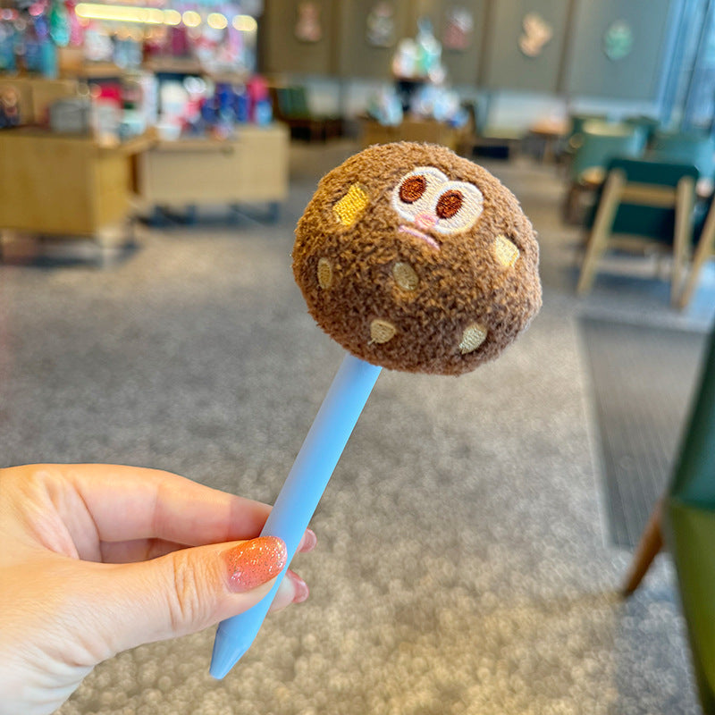 Wholesale Student plush cute pen warm cute baby gel pen