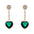 Wholesale  Love Earrings Alloy Diamond Heart-shaped Earrings