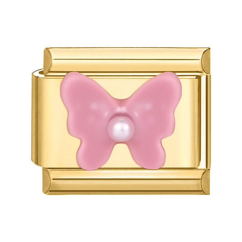 Wholesale Italian Charm Bracelet 9mm DIY Splicing Cute Creative Stainless Steel Composable Bracelet