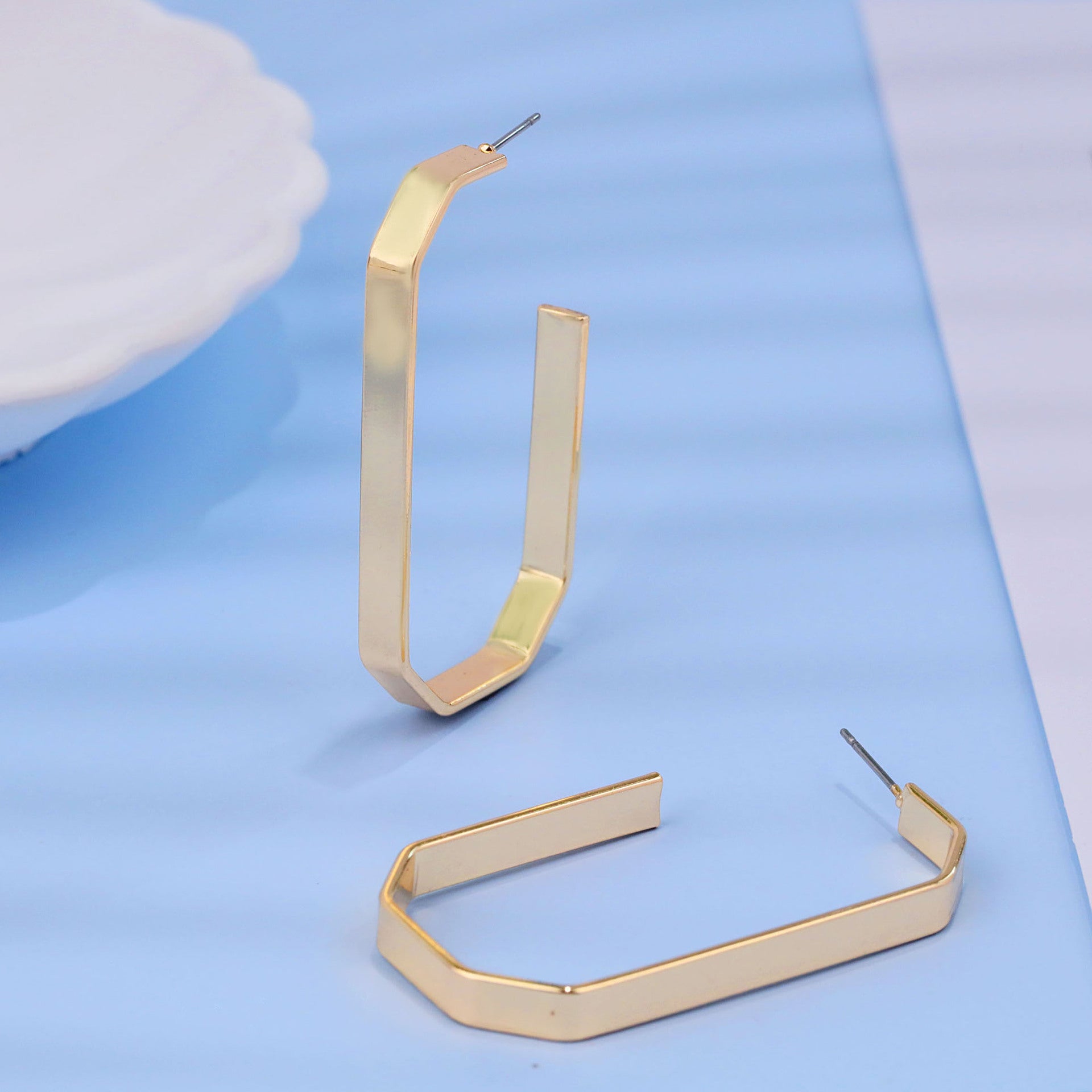 Wholesale  Geometry Exaggerated Big Ear Ring Earrings