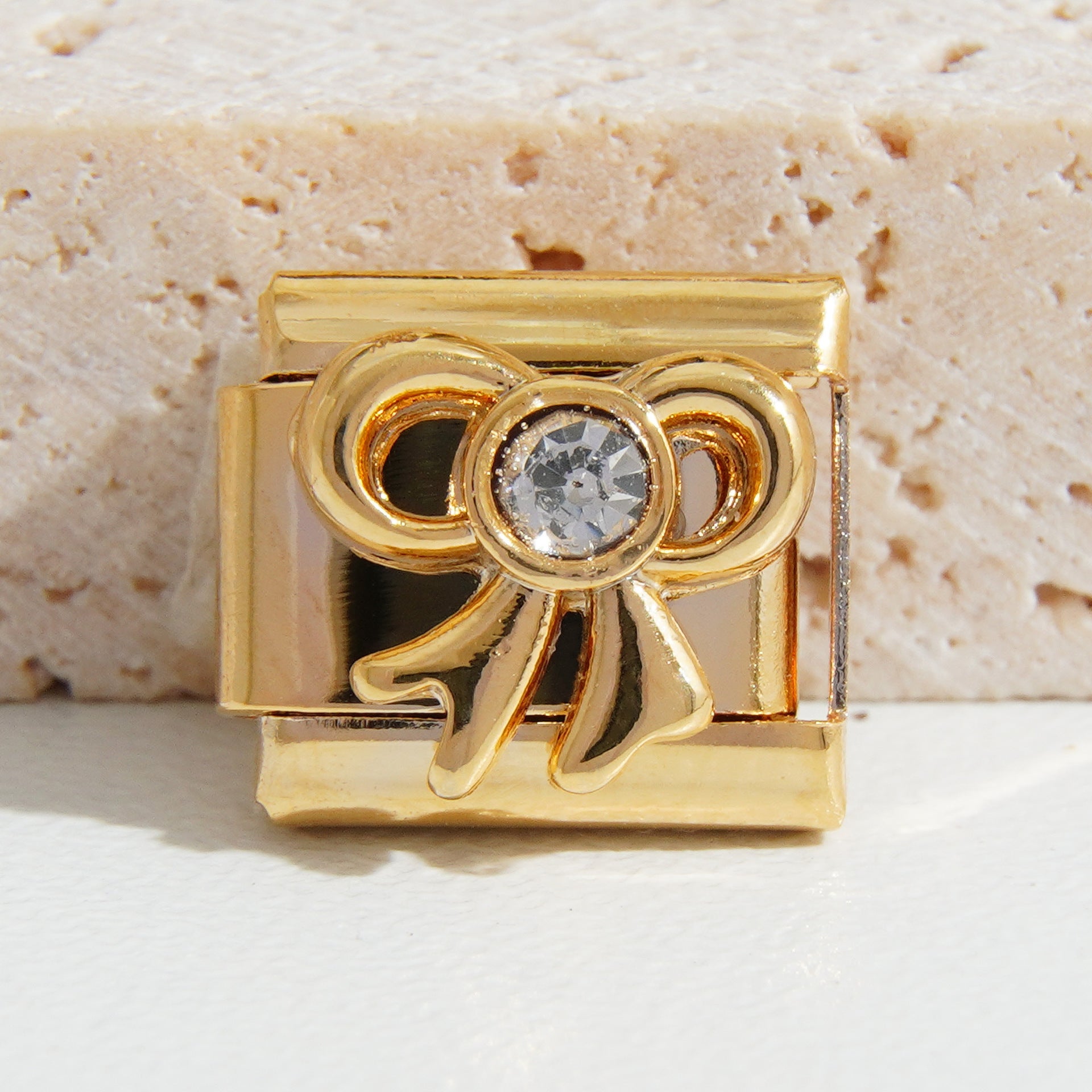 Wholesale  9mm Italian Charm Starter Bracelets DIY square Single Section Creative Stainless Steel Composable Bracelet