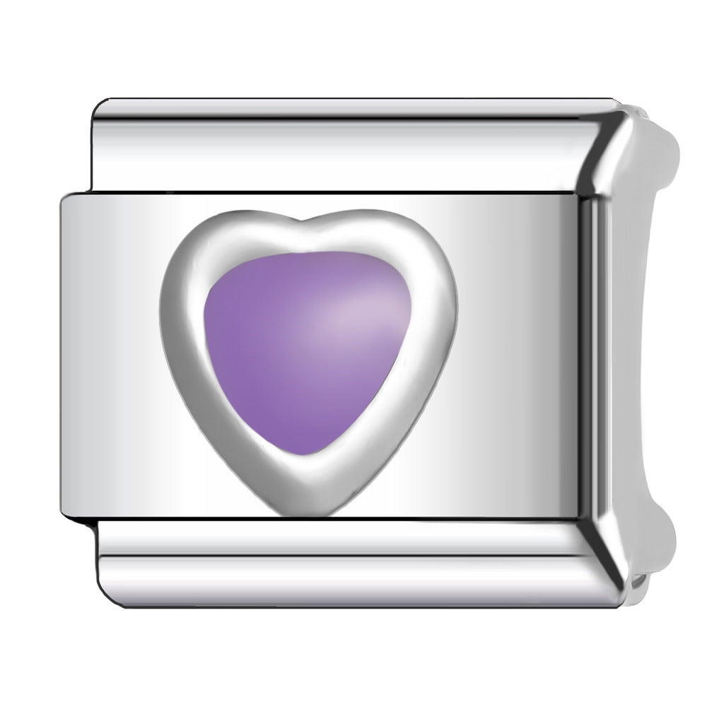 Wholesale Italian Charm Bracelet 9mm DIY Splicing Creative Pattern Stainless Steel Composable Bracelet