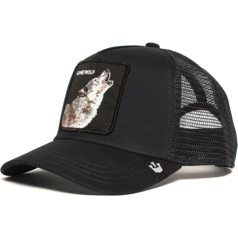 Wholesale Cartoon Animal Sun Protection Mesh Embroidery Hat Baseball Cap ACC-HT-JingKun007