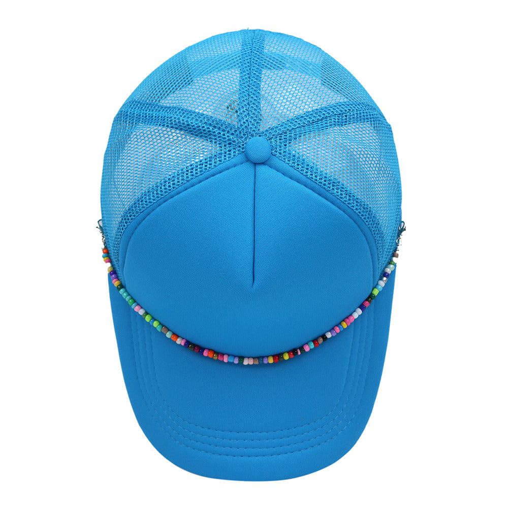 Wholesale Colorful Chain Trucker Cap Mesh Cap Baseball Cap ACC-HT-HaiPu019