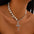 Wholesale Cyberpunk Cross Pearl  Necklace