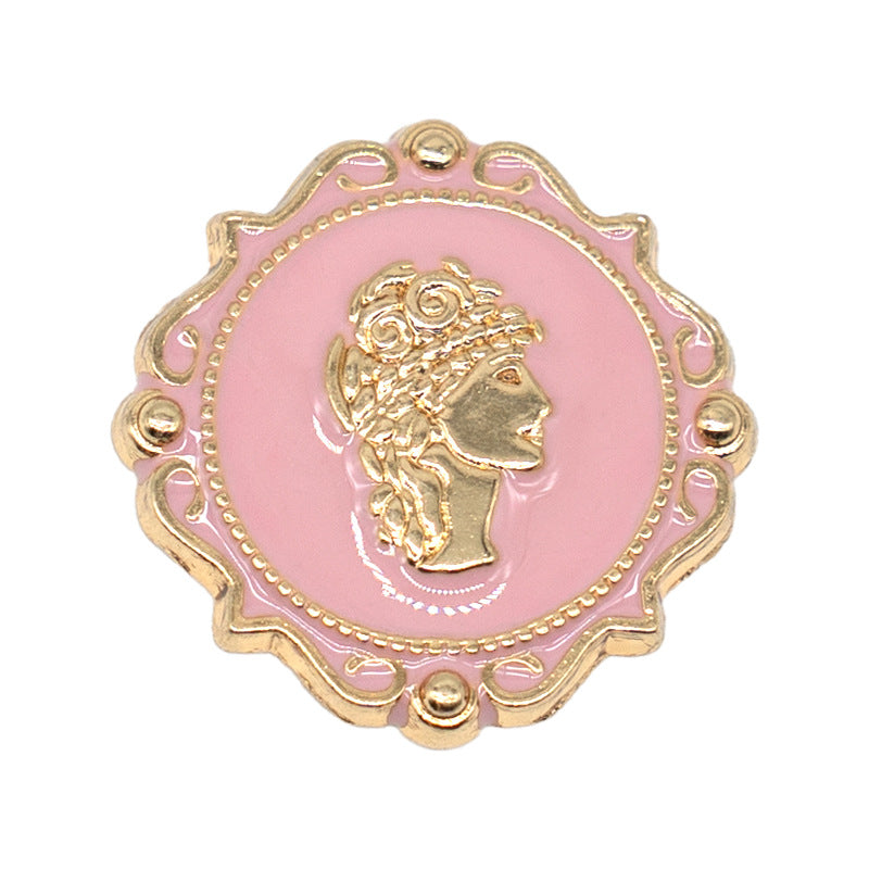 Wholesale  Metal Pink Alloy Shoes Accessories Shoes Charms