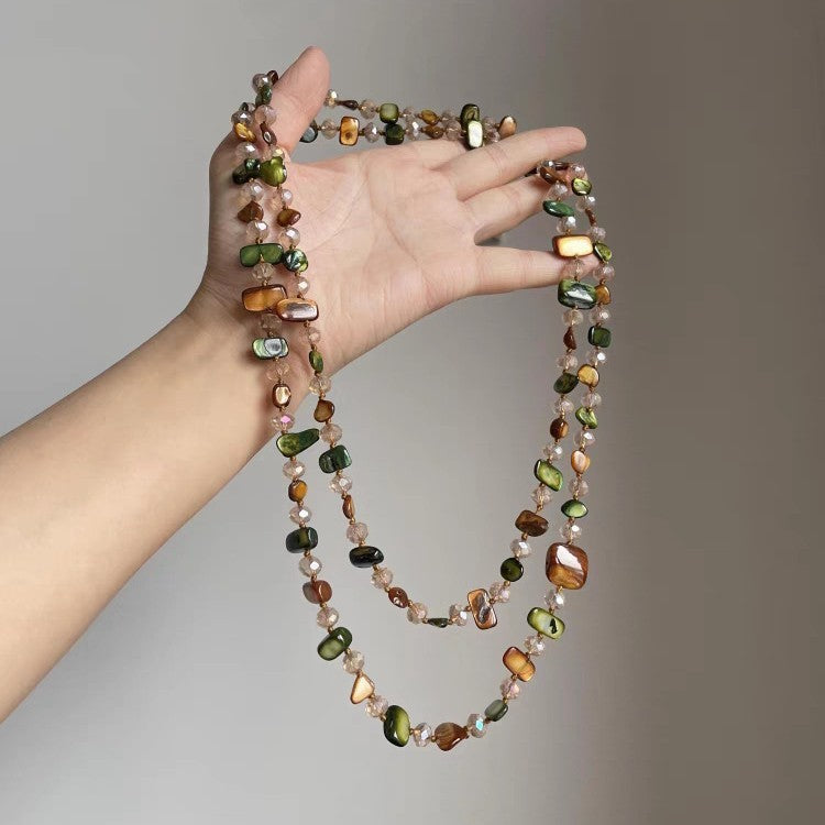 Wholesale  Irregular Gravel Necklace Long Necklaces