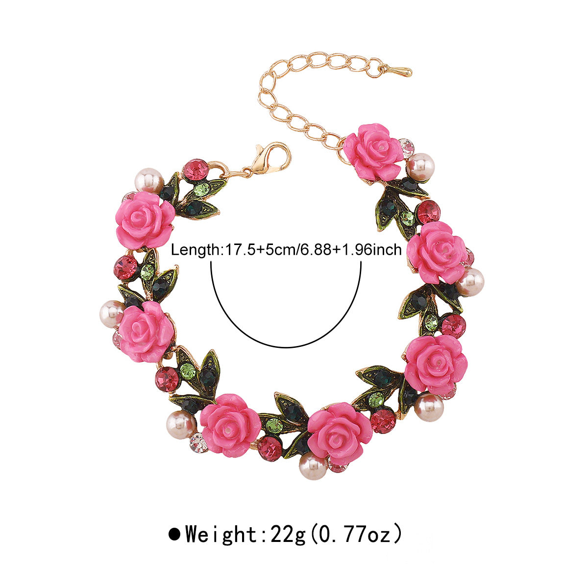 Wholesale  Oil Dropping Flower Pearl Necklace Earrings Bracelet  Accessories