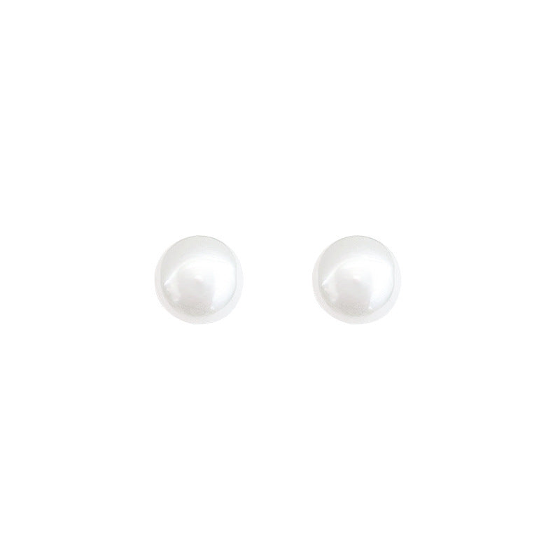 Wholesale Sterling silver needle bread pearl earrings
