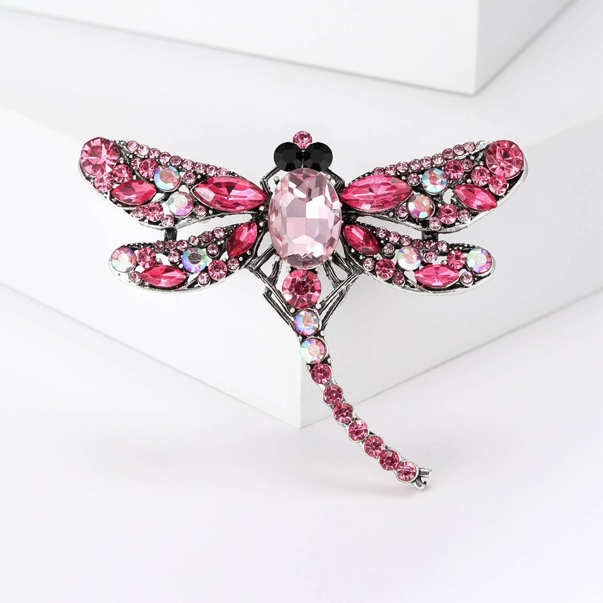 Wholesale Trendy Women S Dragonfly Brooch Pin Alloy Rhinestone Corsage Party Jewelry Accessory