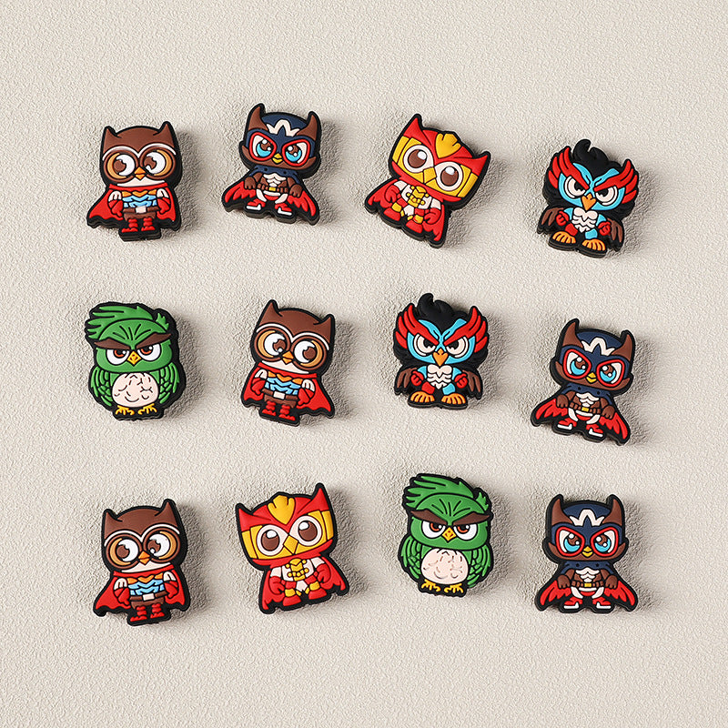Wholesale 20pcs Cartoon Owl Focal Beads DIY Bead Accessories ACC-BDS-RongFa047