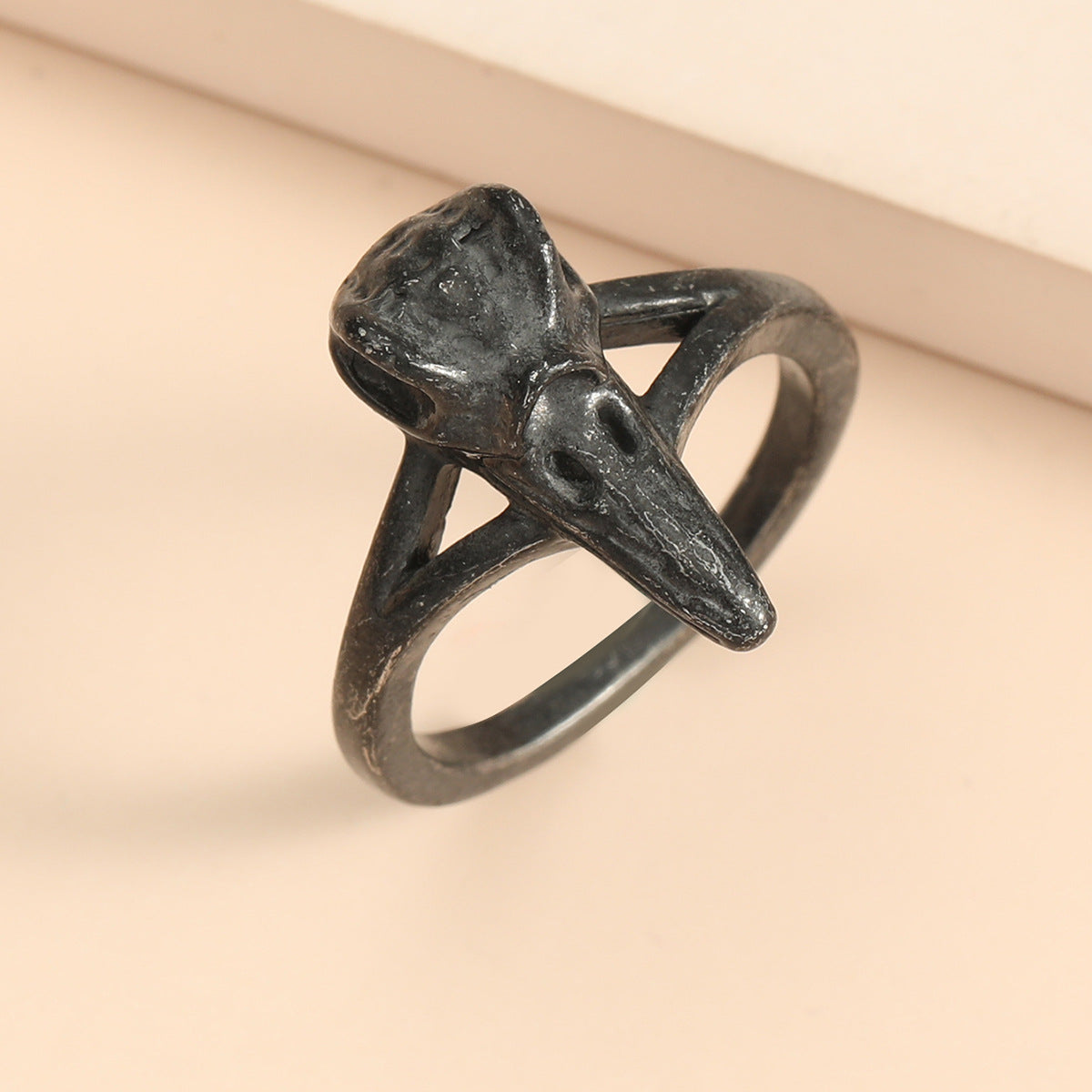 Wholesale Gothic Skull Ring Punk Exaggerated Alloy Open Ring