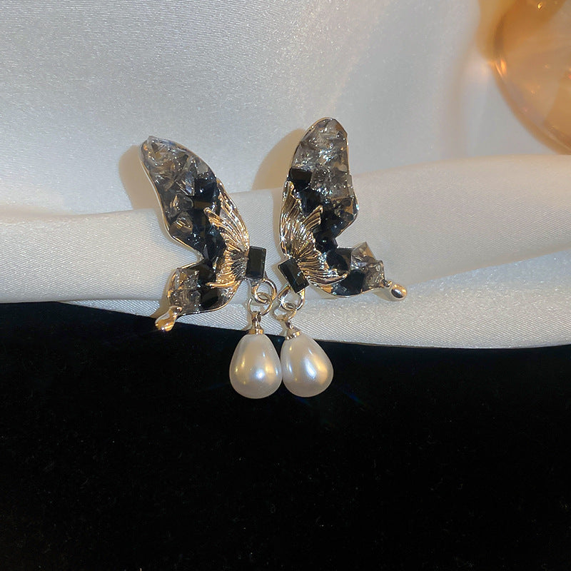 Wholesale Diamond Butterfly Earrings Ear Studs ACC-ES-Huiih002
