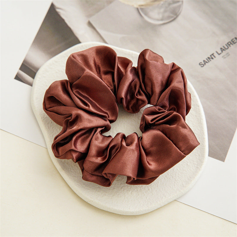 Wholesale 12pcs Satin Fabric Hair Bands Hair Scrunchies ACC-HS-SanTai012