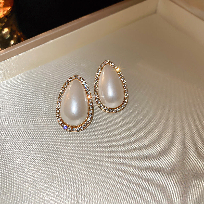 Wholesale Silver Needle Diamond Flower Geometric Earrings ACC-ES-BY003