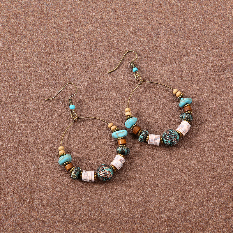 Wholesale Retro Bohemian Ethnic Style Earrings Tassel Earrings ACC-ES-Gumi005