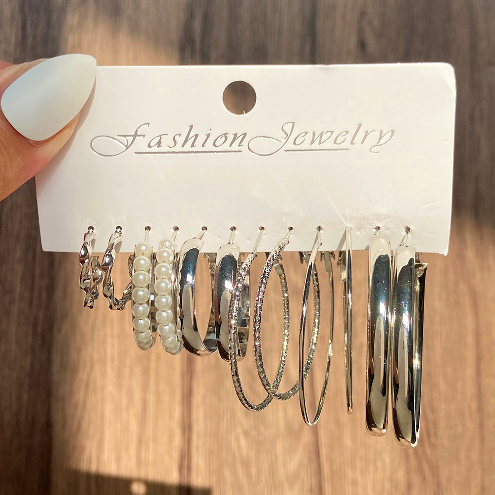 Wholesale Bow Diamond Geometric Earrings Set ACC-ES-MY032